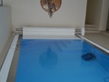 bazen sa preljevom u izvedbi nehrđajući čelik - plastika, unutarnje kutno stubište